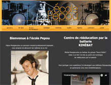 Tablet Screenshot of ecole-pepou.com